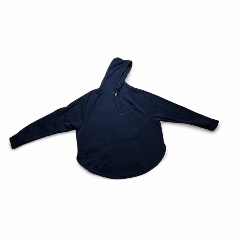 Victoria Sport Navy Oversized Hoodie Sweatshirt | 2010s Athleisure Classic (L)